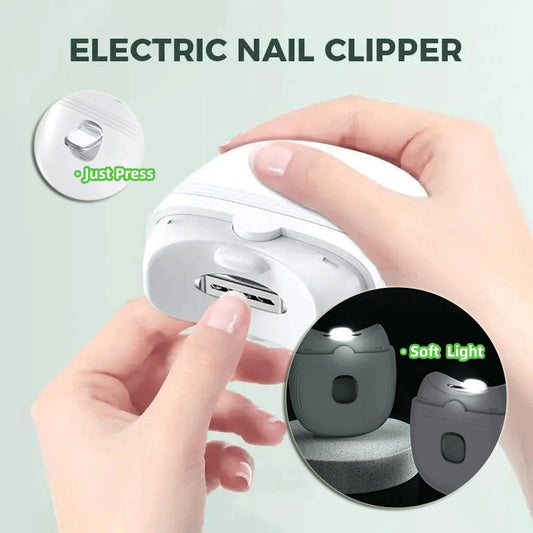 Ciseaux À Ongles Électriques Mini Coupe-ongles Rechargeables Pour Enfants Adultes Coupe-ongles Automatique Manucure Polissage Avec Lumière