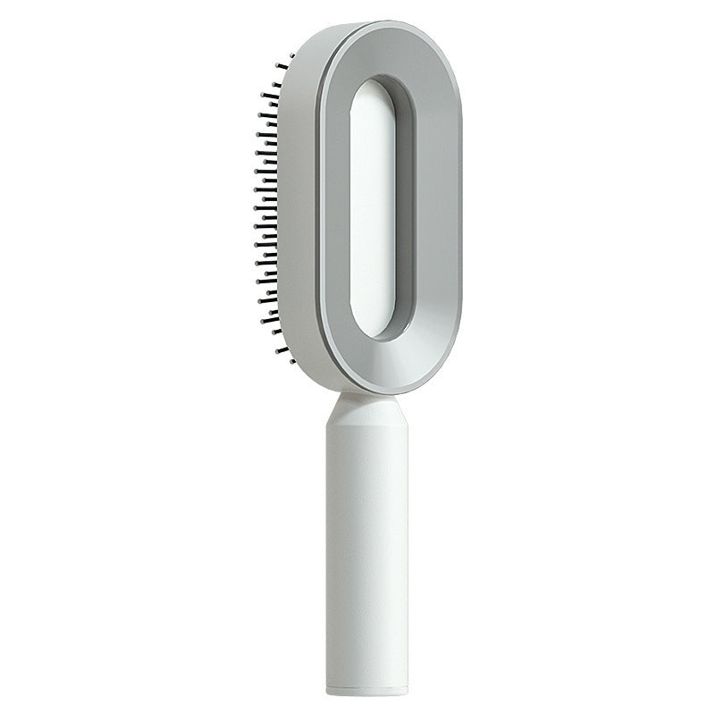 Brosse à cheveux autonettoyante pour femmes Nettoyage à une clé Perte de cheveux Airbag Massage Peigne de cuir chevelu Brosse à cheveux antistatique