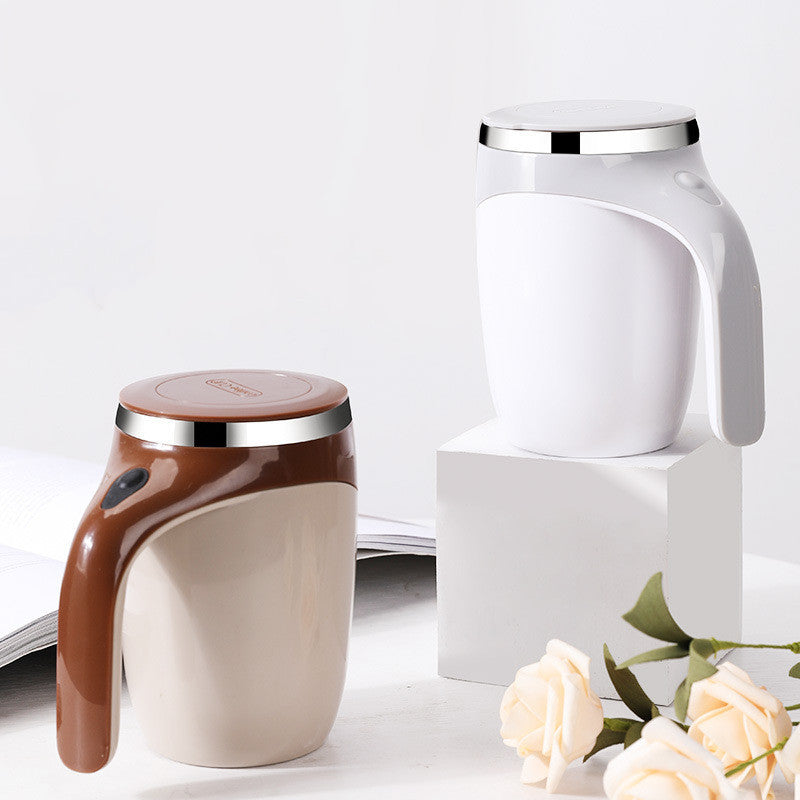 Modèle rechargeable Tasse à mélanger automatique Tasse à café Tasse à agitation électrique de haute valeur Lazy Milkshake Tasse d'eau magnétique rotative