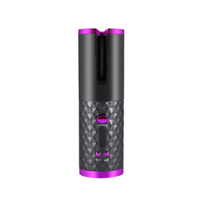 Bigoudi automatique Rechargeable pour femmes, fer à friser Portable avec écran LCD, en céramique, pour friser les cheveux bouclés et rotatifs
