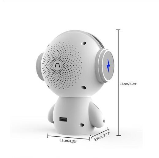 Fruitron mignon mini robot haut-parleur bluetooth