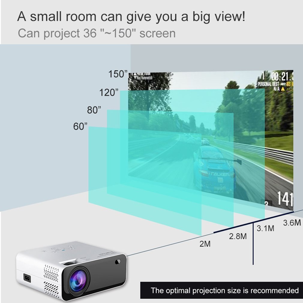 Projecteur d’écran d’accueil de bureau d’entreprise