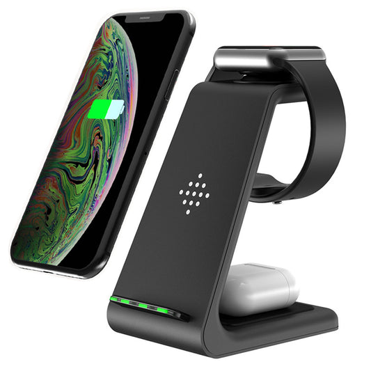 TriCharge Dock ✅ support de charge sans fil trois-en-un Base de charge rapide