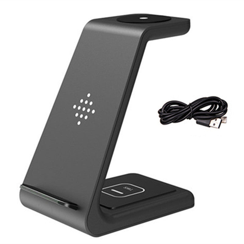 TriCharge Dock ✅ support de charge sans fil trois-en-un Base de charge rapide
