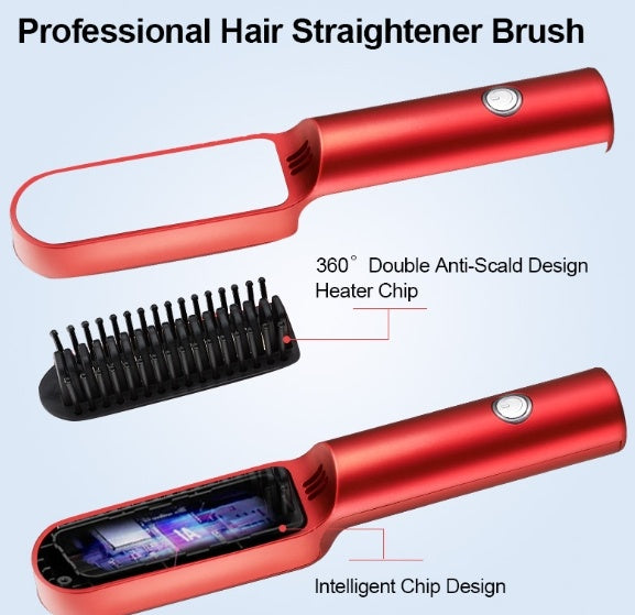 Lisseur de cheveux Peigne de charge sans fil USB