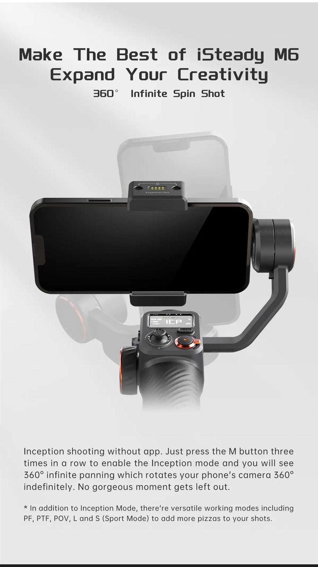 FaceTrack Pro ✅ AI Face Et Shooting Fill Light Vlog Trois Axes Stabler