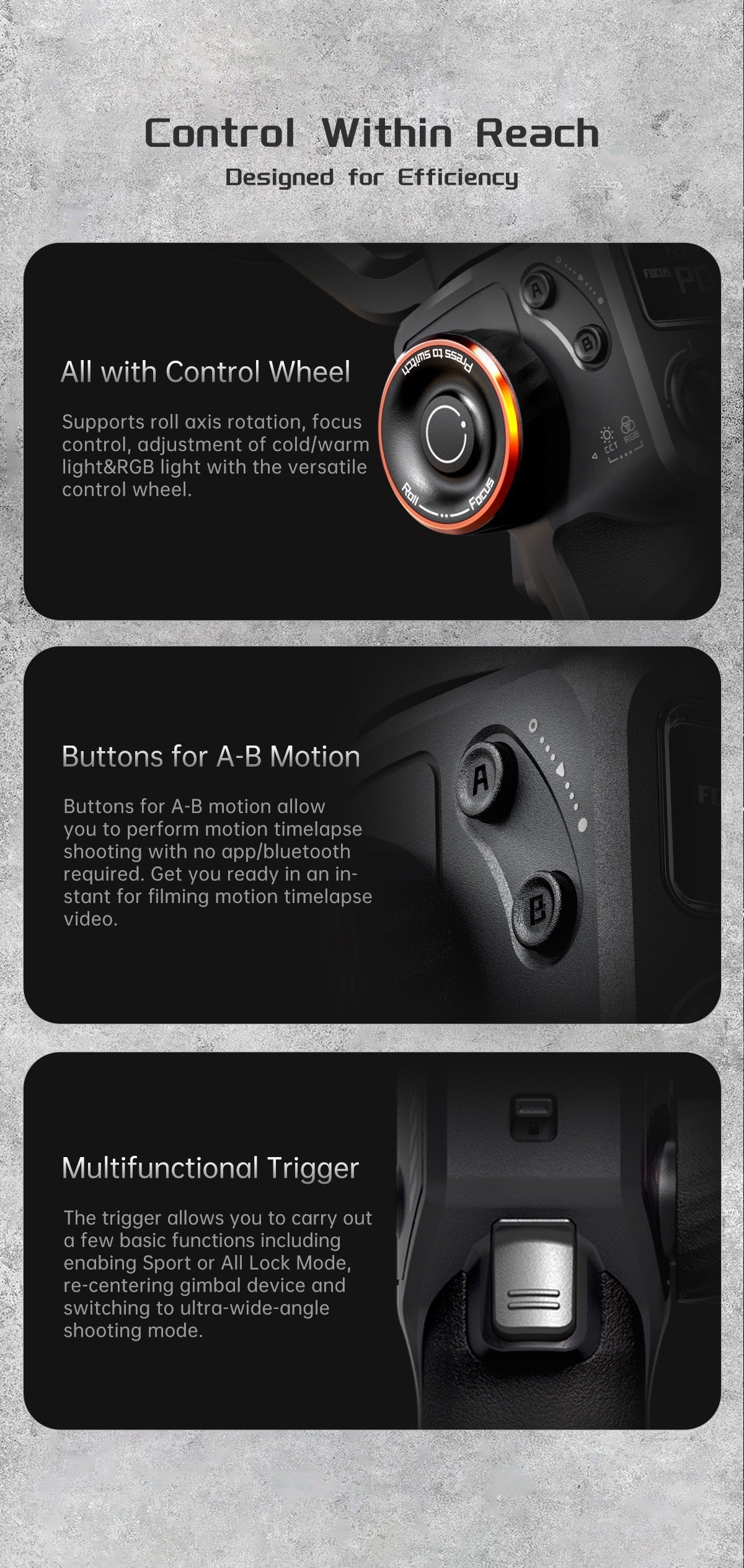 FaceTrack Pro ✅ AI Face Et Shooting Fill Light Vlog Trois Axes Stabler