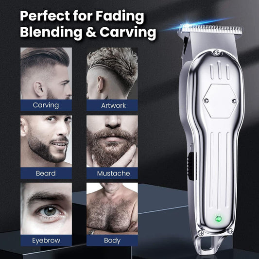 Tondeuses à cheveux professionnelles Tondeuse sans fil Machine à couper la barbe Coiffeur Meilleur cadeau