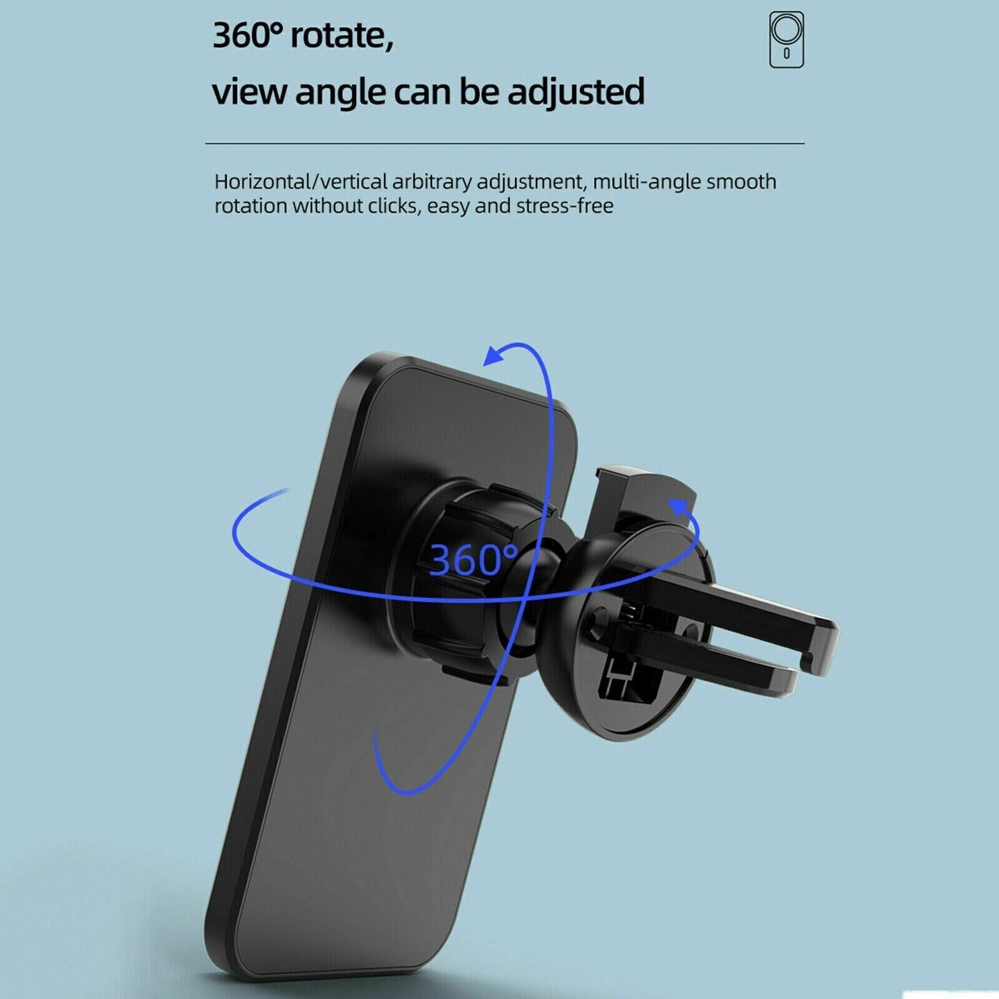 Chargeurs sans fil magnétiques Support de ventilation d'air de voiture Support de téléphone Mini QI Station de charge rapide pour téléphone