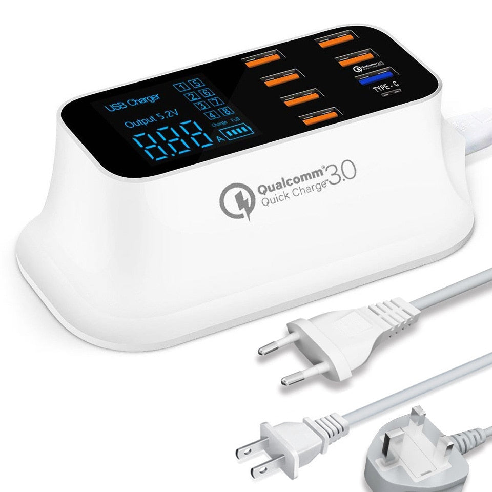 SmartCharge Express ✅ Station de charge USB intelligente Quick Charge