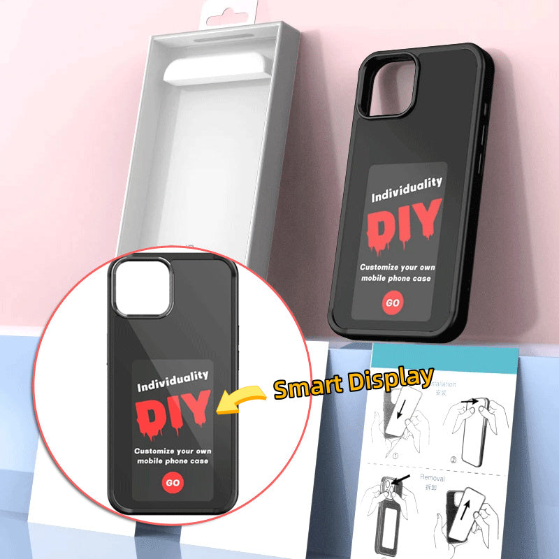 Coque de téléphone à écran e-ink, Projection d'écran illimitée, couverture de téléphone personnalisée, sans batterie