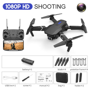 E88 Drone Fotografía Aérea HD 4K Cámara Dual Control Remoto Avión Juguete