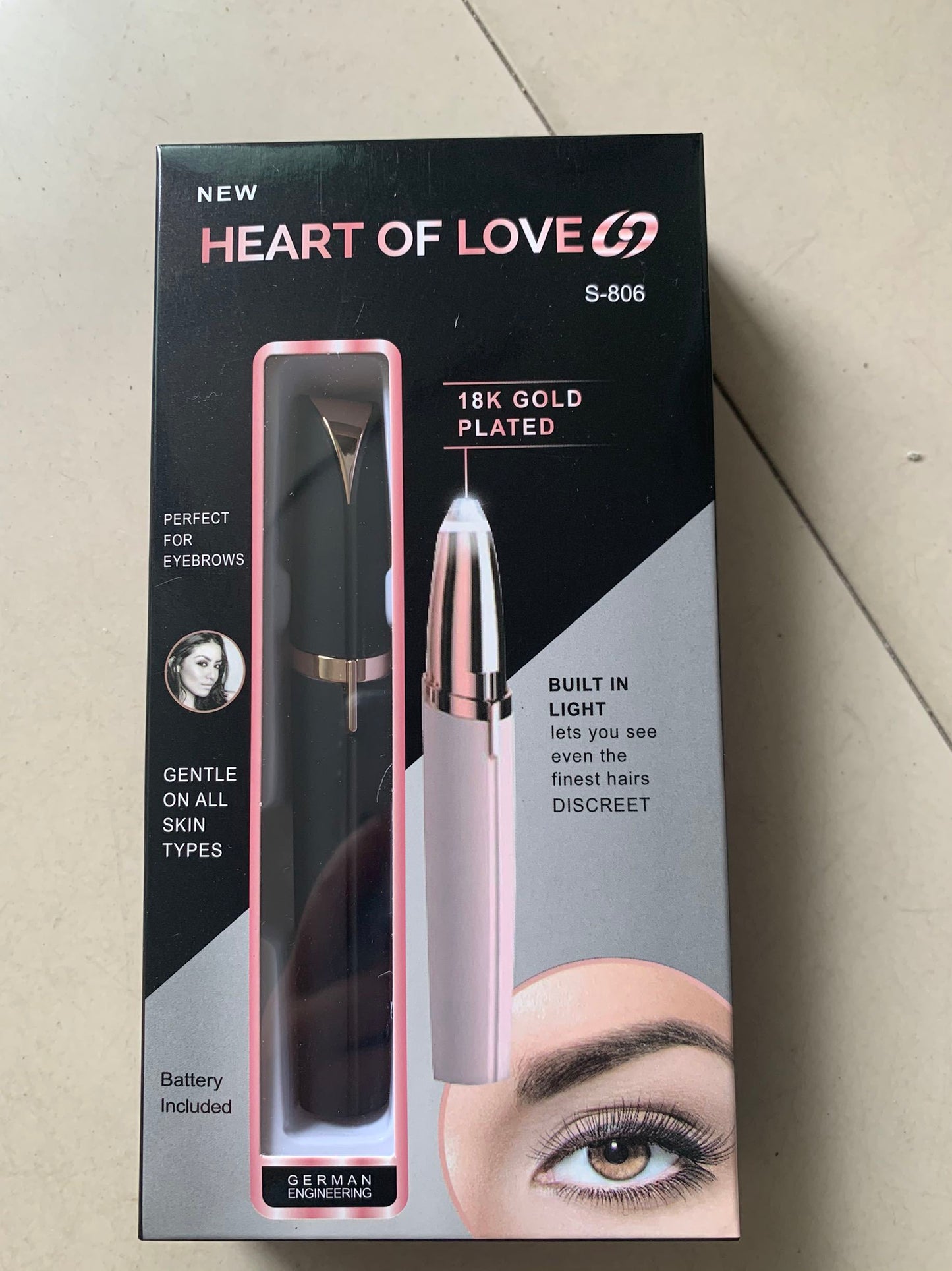 Démaquillant électrique pour sourcils sans faile