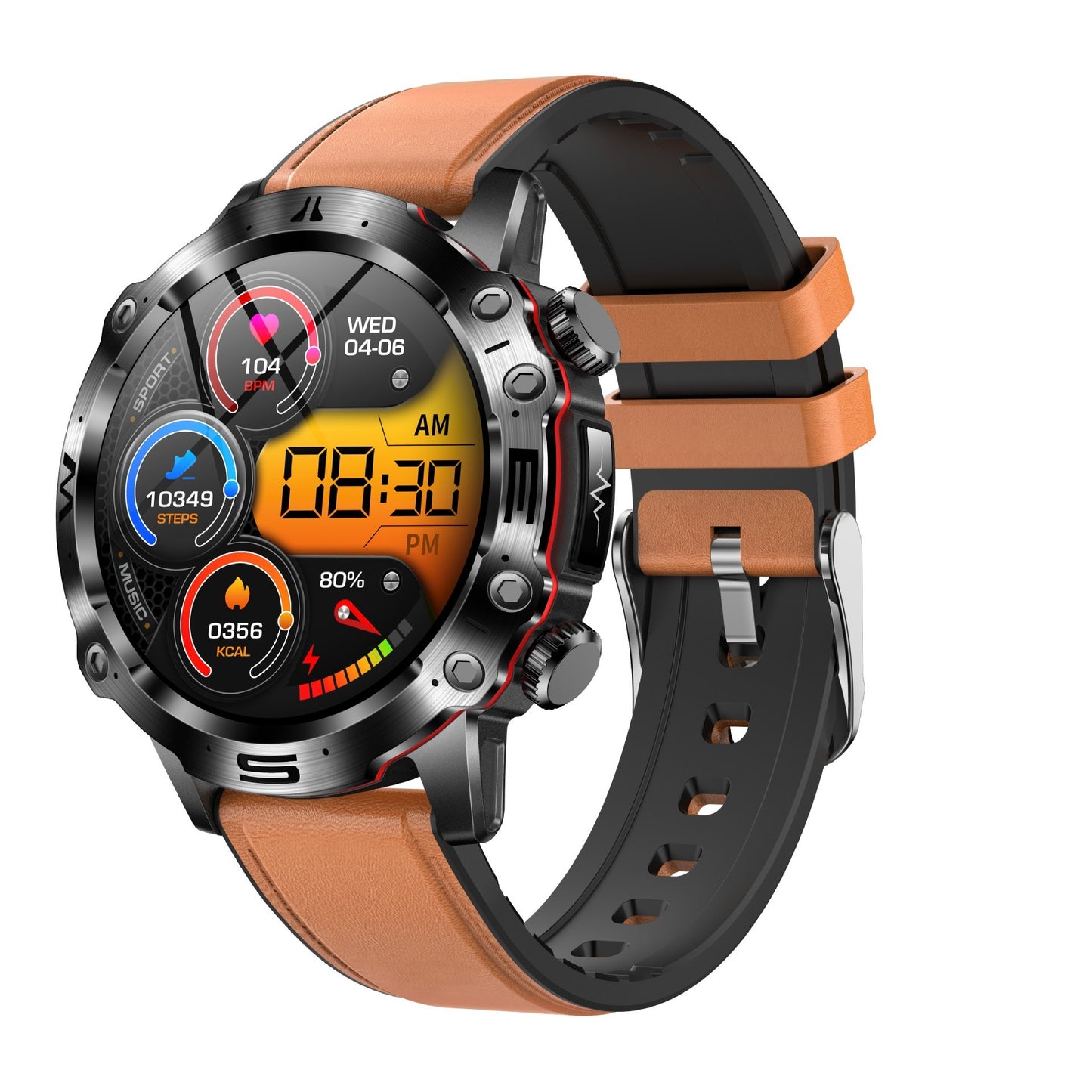 Montre de sport de plein air avec appel Bluetooth HD ECG