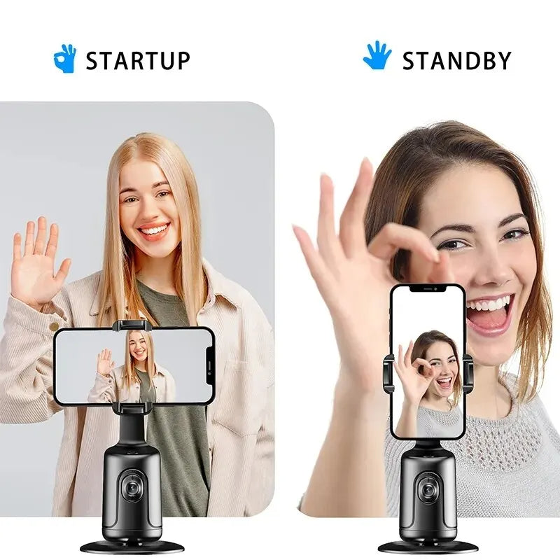 AutoFace Glide ✅ support de téléphone automatique rotatif avec votre visage intelligent AI