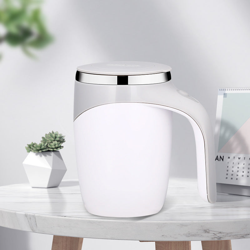 Modèle rechargeable Tasse à mélanger automatique Tasse à café Tasse à agitation électrique de haute valeur Lazy Milkshake Tasse d'eau magnétique rotative
