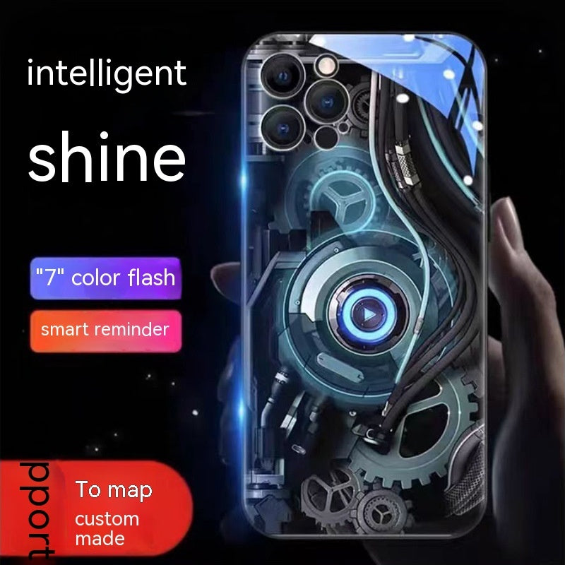 Étui De Téléphone Émettant De La Lumière Entrante