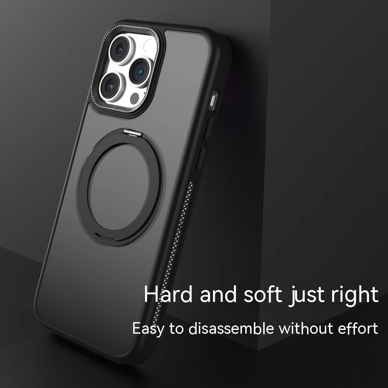 Support rotatif coque de téléphone à astraction magnétique Dissipation thermique givrée Résistant aux chutes