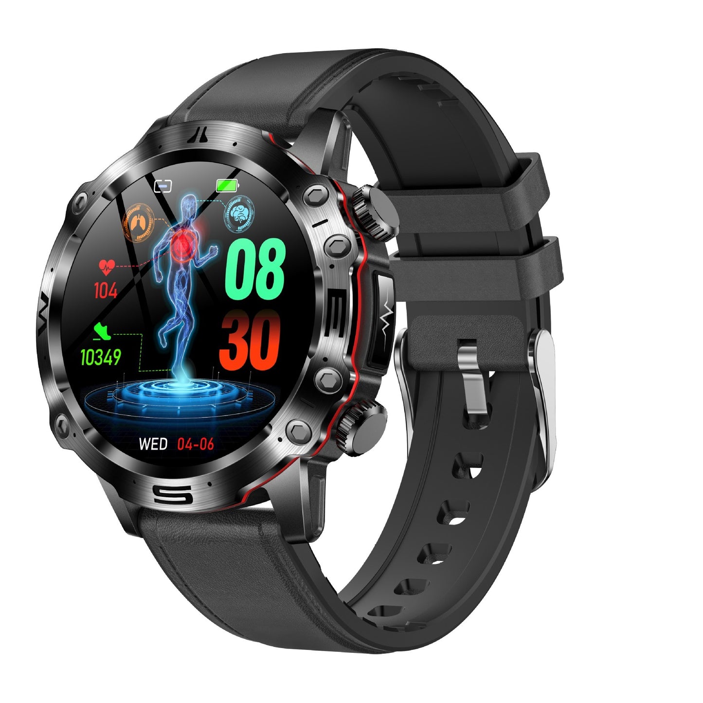 Montre de sport de plein air avec appel Bluetooth HD ECG
