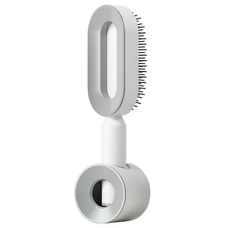 Brosse à cheveux autonettoyante pour femmes Nettoyage à une clé Perte de cheveux Airbag Massage Peigne de cuir chevelu Brosse à cheveux antistatique