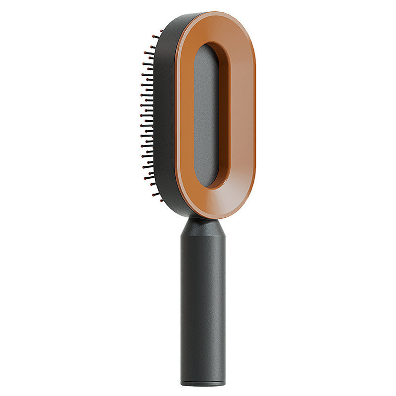 Brosse à cheveux autonettoyante pour femmes Nettoyage à une clé Perte de cheveux Airbag Massage Peigne de cuir chevelu Brosse à cheveux antistatique