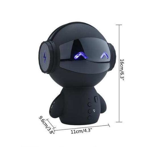 Fruitron mignon mini robot haut-parleur bluetooth