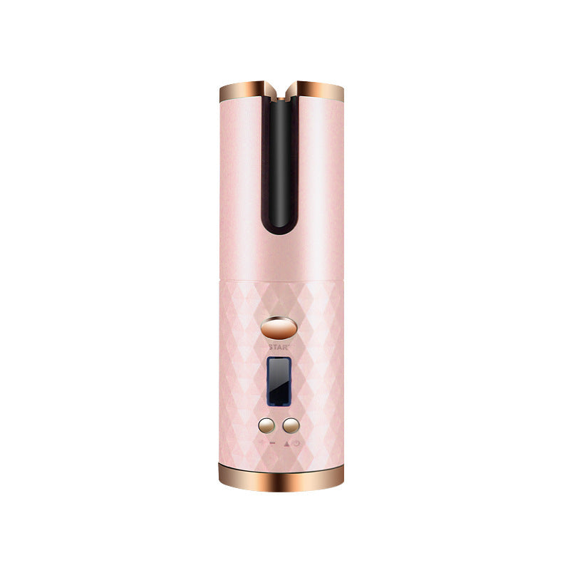 Bigoudi automatique Rechargeable pour femmes, fer à friser Portable avec écran LCD, en céramique, pour friser les cheveux bouclés et rotatifs