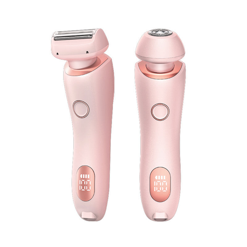 Épilateur d'épilation 2 en 1 USB Tondeuse rechargeable Femmes Corps Rasoir Visage Jambe Aisselle Bikini Main Rasoir pubien Décapant