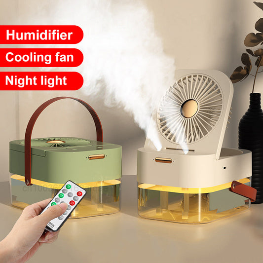 Humidificateur Ventilateur De Pulvérisation Ventilateur De Bureau Avec Veilleuse Pour Appareil Électroménager D'été