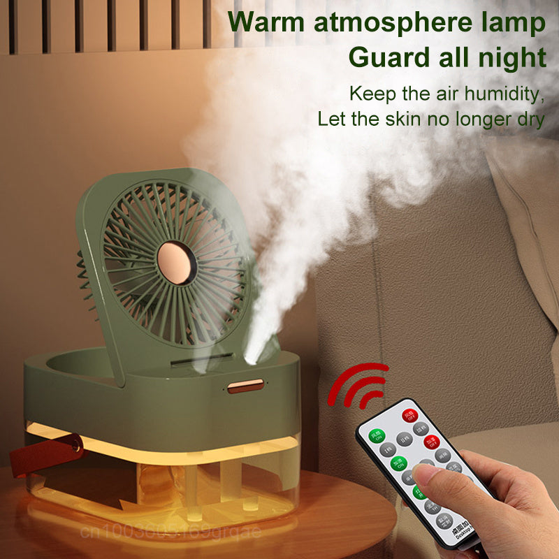 Humidificateur Ventilateur De Pulvérisation Ventilateur De Bureau Avec Veilleuse Pour Appareil Électroménager D'été
