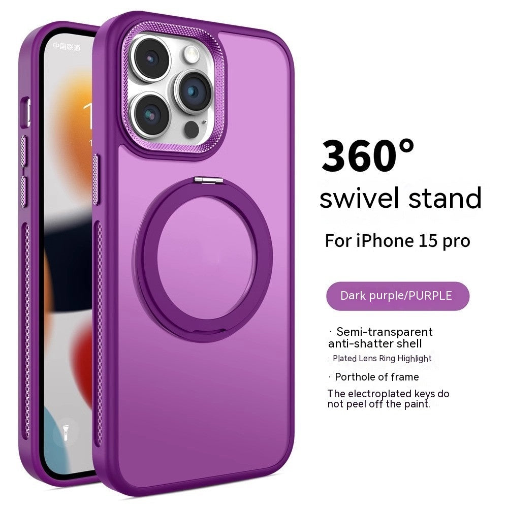 Support rotatif coque de téléphone à astraction magnétique Dissipation thermique givrée Résistant aux chutes