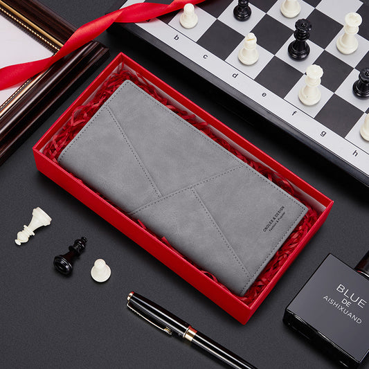 Portefeuille pour hommes Mode Long Multifonctionnel