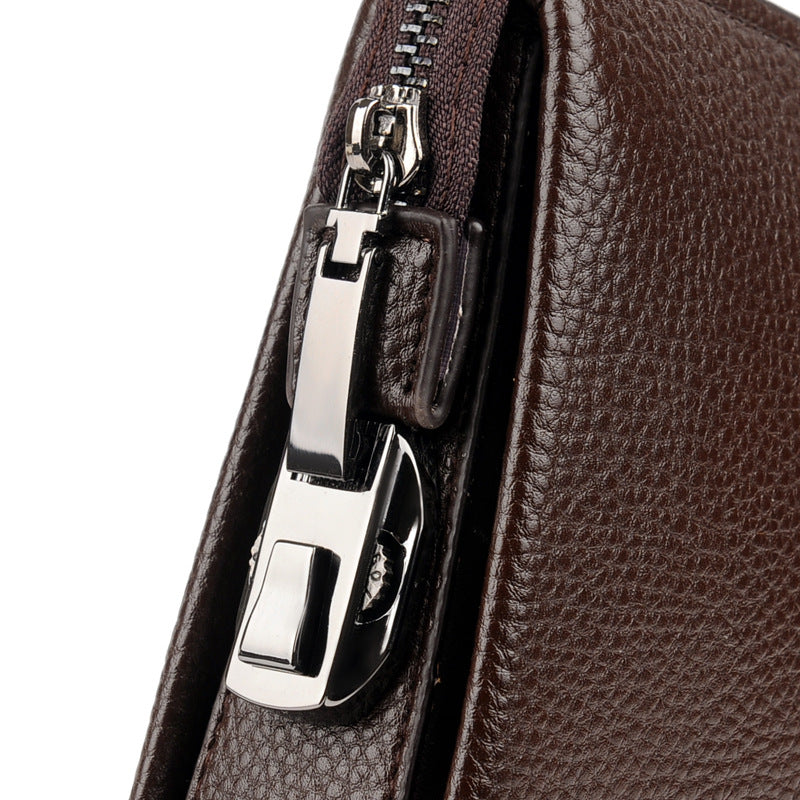 Pochette Décontractée D’affaires Pour Hommes Nouvelle Pochette En Cuir Souple