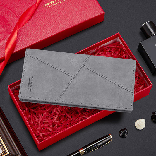 Portefeuille pour hommes Mode Long Multifonctionnel