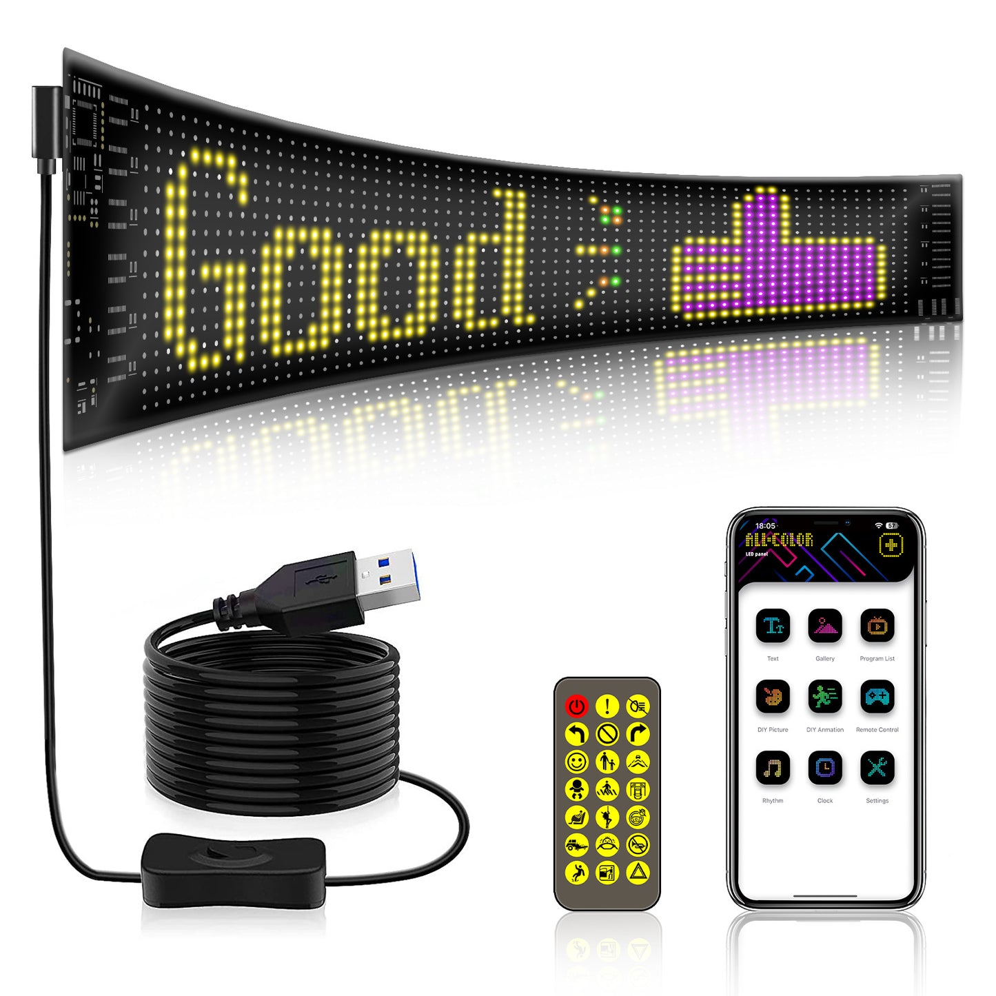 Écran LED RGB Flexible Publicitaire