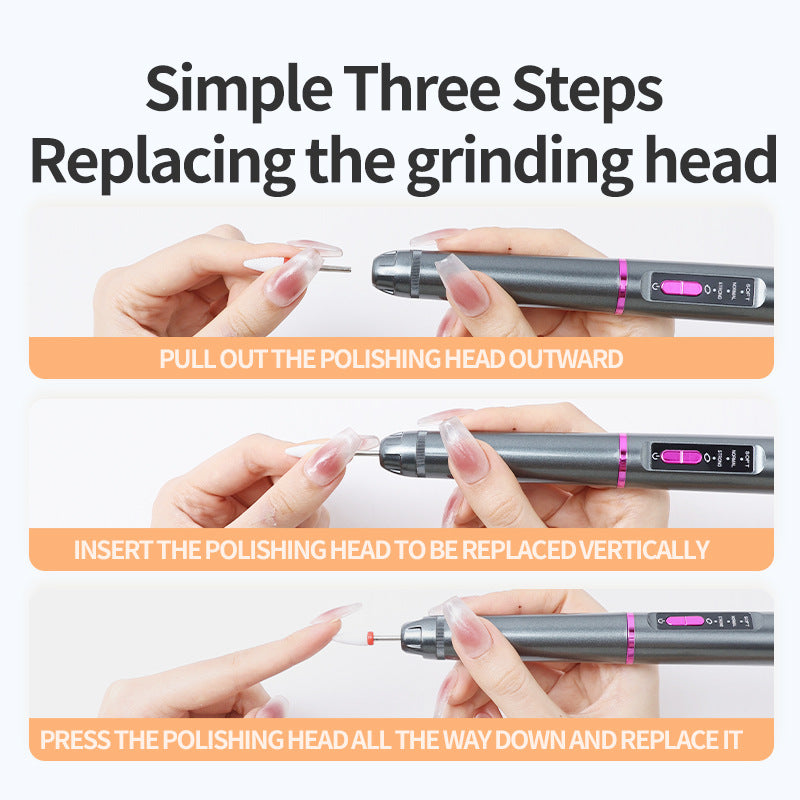 Dispositif de perçage des ongles de manucure électrique portable