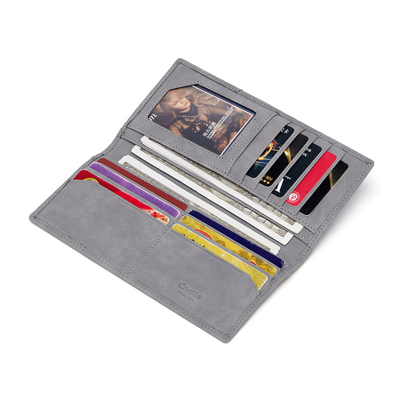 Portefeuille pour hommes Mode Long Multifonctionnel