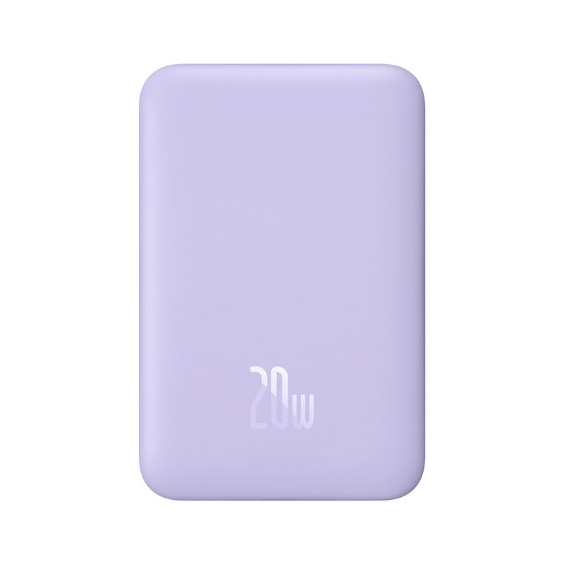 Mini alimentation mobile magnétique sans fil à charge rapide 2-en-1 10000mAh Forte adsorption 20W