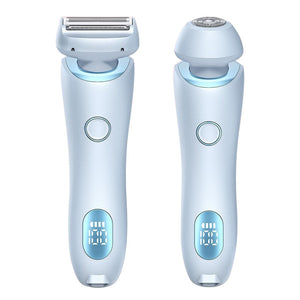 Épilateur d'épilation 2 en 1 USB Tondeuse rechargeable Femmes Corps Rasoir Visage Jambe Aisselle Bikini Main Rasoir pubien Décapant