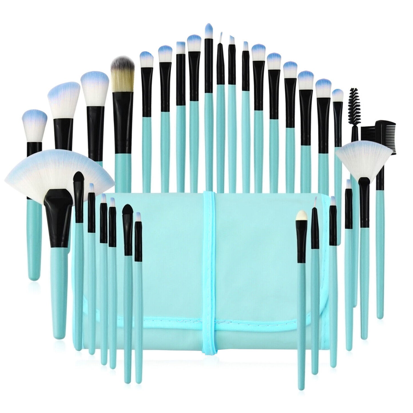 Coffret Pro de Brosses de Maquillage ✅ 32 Pièces avec Étui Élégant