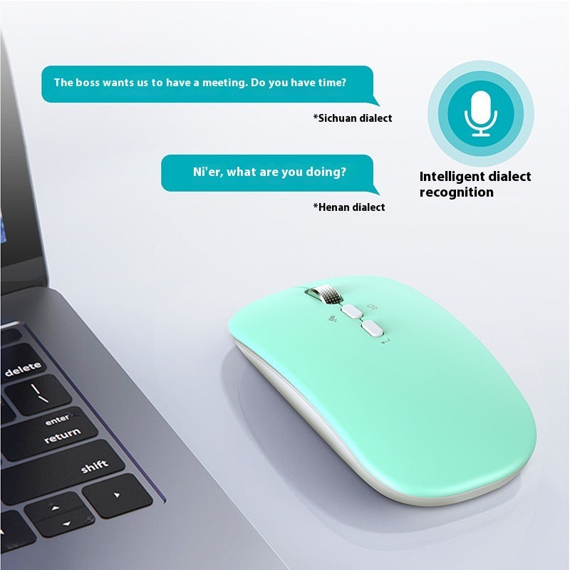 IA Traduction vocale intelligente Souris de charge sans fil légère