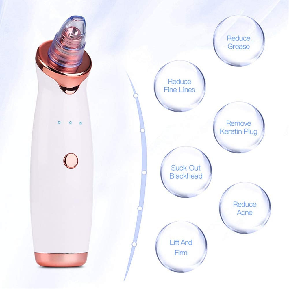Nettoyeur de Visage Électrique à Aspiration ✅ Éliminateur de Points Noirs