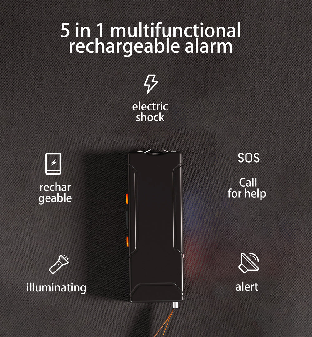 Banco de energía multifuncional, cargador recargable cinco en uno, alarma SOS y luz para suministros de emergencia al aire libre