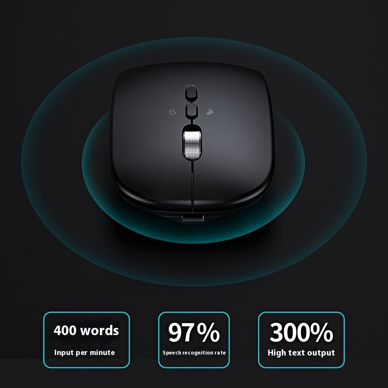 IA Traduction vocale intelligente Souris de charge sans fil légère