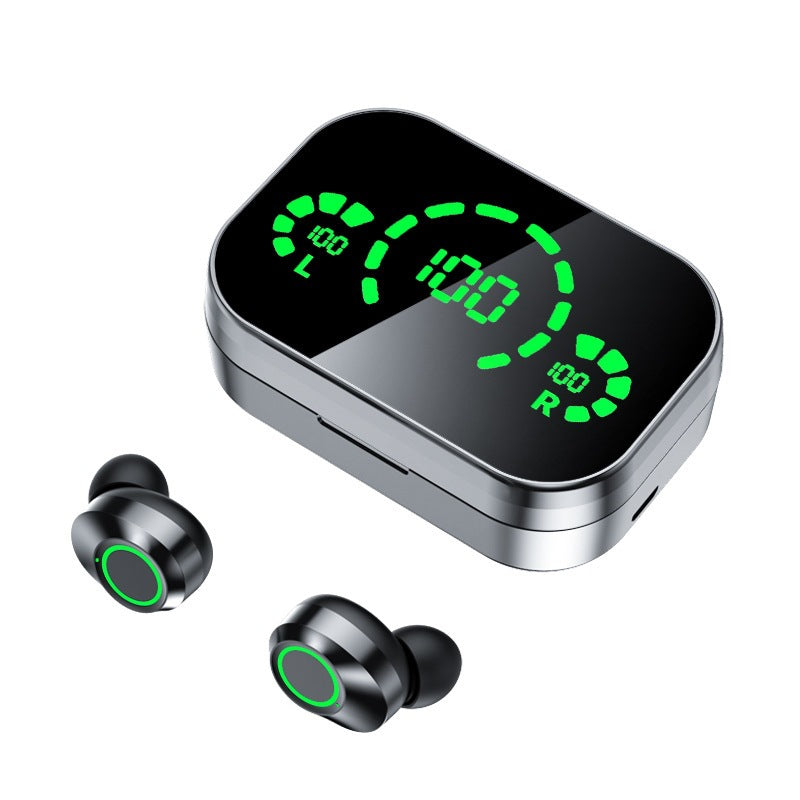 Écouteurs Bluetooth sans fil TWS Grand écran Affichage numérique intelligent dans la lumière , respiration de l’oreille.