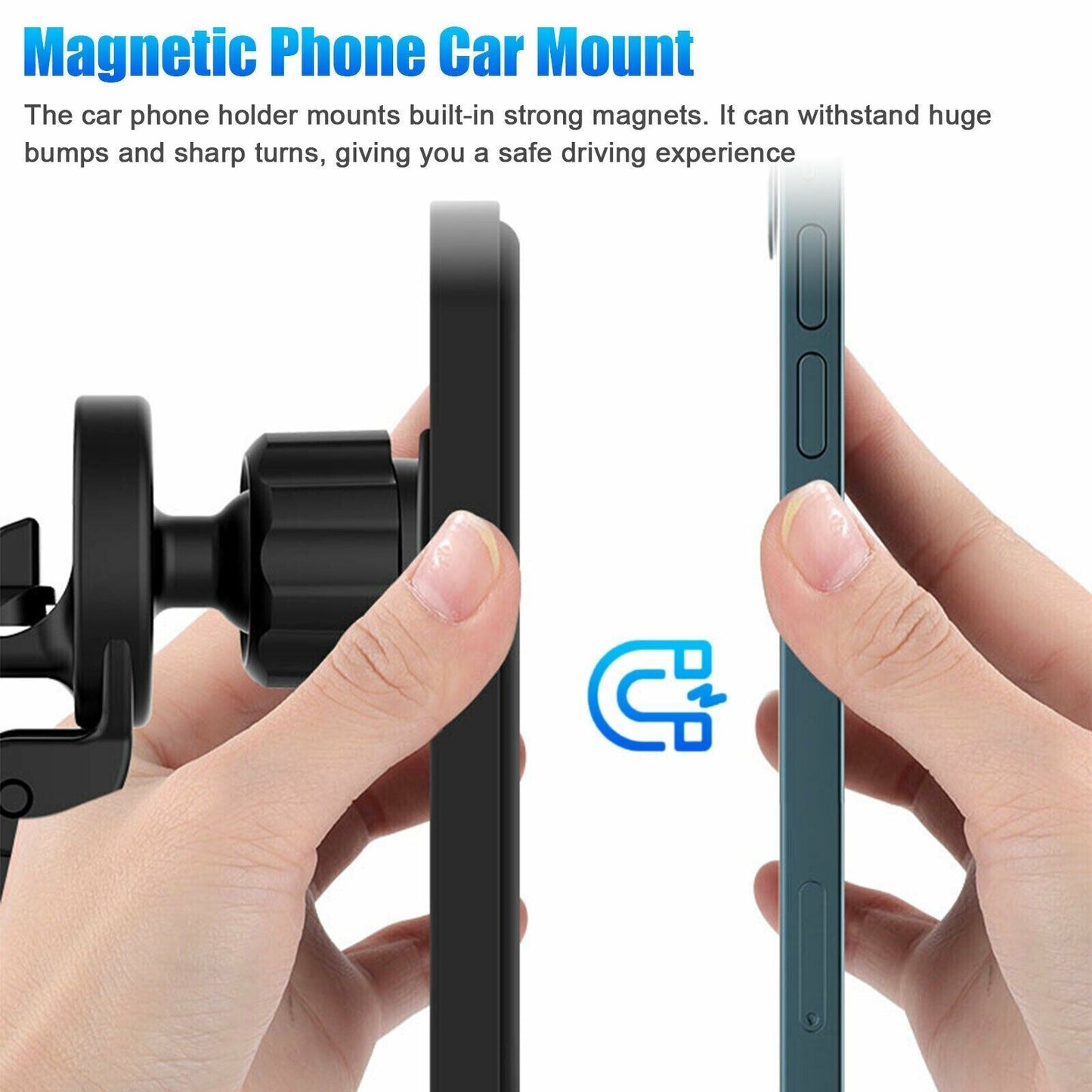 Chargeurs sans fil magnétiques Support de ventilation d'air de voiture Support de téléphone Mini QI Station de charge rapide pour téléphone