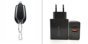 Mini chargeur de porte-clés de dosette d'urgence de 1500mAh avec Mini batterie Ultra-Compacte de Type C, charge rapide, batterie de secours