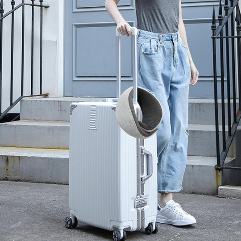 TravelEase ✅ Oreiller de Cou en Coton pour voyage en forme de U