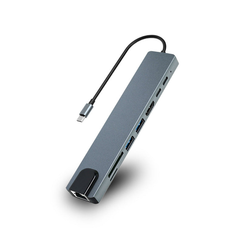 Station D'accueil Type-C Vers HDMI Vers HDTVVGA 8-en-1 HUB8IN1USB-C3.0PD Charge Rapide