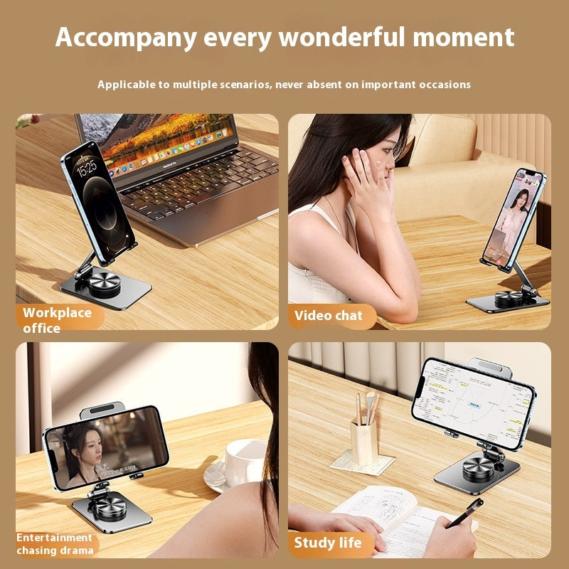 Support de bureau mobile pliant rotatif
